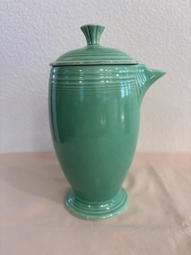 Vintage 1930's Homer Laughlin FIESTA WARE Stick Handle Coffee Pot GREEN
