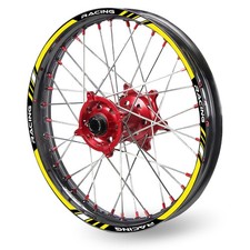 For YAMAHA WR 250F 01-23 22 21 Wheel Stickers Rim 21" 18" Dirt Bike P01B Yellow