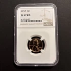 1957 Lincoln Wheat Cent NGC PF 67 RD