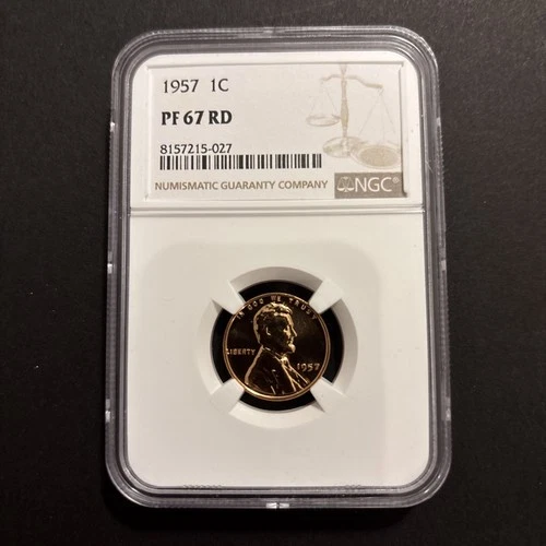 1957 Lincoln Wheat Cent NGC PF 67 RD