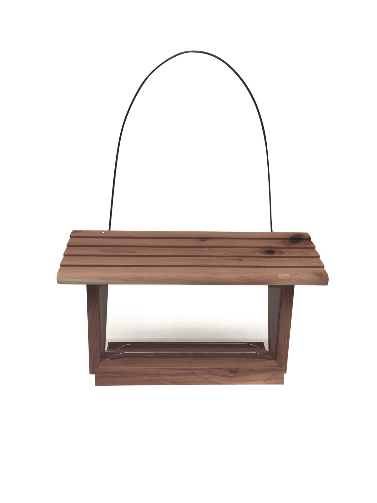 Pennington Red Cedar Natures Friend Hopper Bird Feeder, 3 lb Capacity