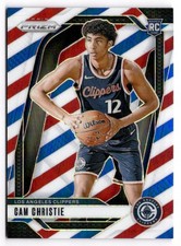 2024-25 Panini - Cam Christie Rookie Card #242 Red White & Blue Striped . rookie card picture