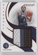 2018-19 Panini Immaculate Standout Memorabilia Red 20/25 Tyus Jones #SM-TJN 0vd0