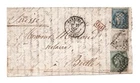 France (1871) - Tricolor 30c Mixed Border Franking to Switzerland.