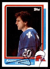 1986 Topps Hockey #125 Anton Stastny Signed Autograph (no COA) *d3