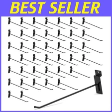 Adjustable 10-Inch Slatwall Hook Set (32PC) for Efficient Garage Organization