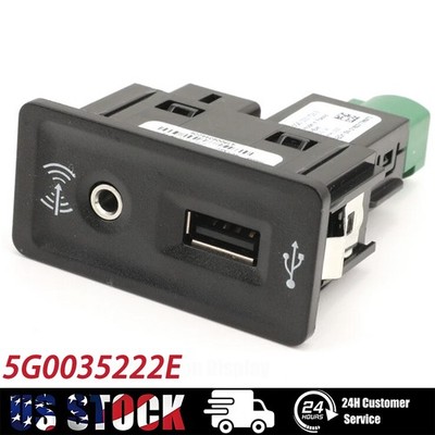OEM MIB2 CarPlay MDI USB AUX Switch Control AMI Socket Adapter For VW Golf 7 7.5