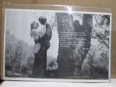 I DO MY THING AND YOU DO YOUR THING VINTAGE POSTER FREDERICK PERLS 1970 CNG3531