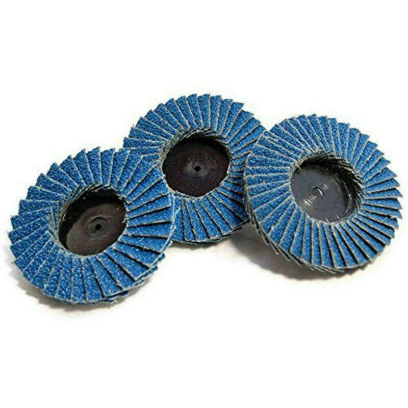 31X Mini Fächerscheiben Flach 50mm Flap Disc Stahl Metall Zirkonium K40