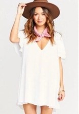 Show Me Your Mumu Disick Ruffle Dress White Size M