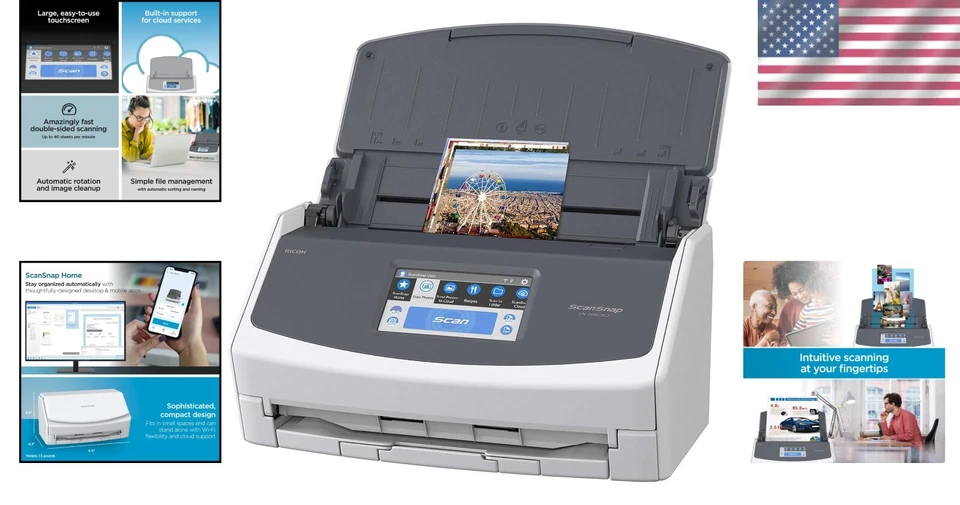 iX1600 Wireless Scanner: High-Speed, Touchscreen & Duplex Scanning Up to 40ppm - Image 2 of 4