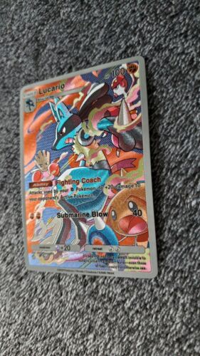 ART CARD ~ Pokemon Pocket TCG Lucario Illustration Immersive TEXTURED ~ - Picture 6 of 6