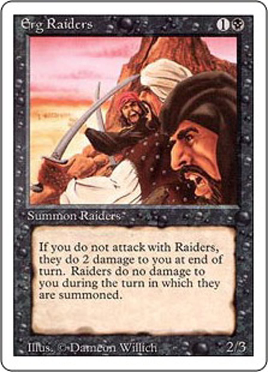 MTG - Magic the Gathering - Revised Edition (1994) - Erg Raiders 