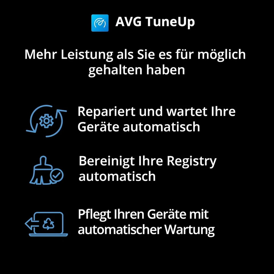 AVG TuneUp Download für 10 Geräte | 1, 2 Jahre Laufzeit ESD-Key per eMail (2024) - Bild 3 von 4