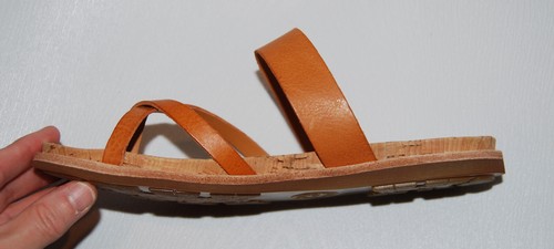 NIB KORK-EASE Women's Light Orange Leather Belinda Flat Comfort Sandal sz 8 - Picture 7 of 13