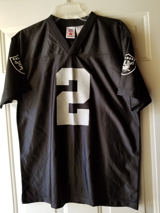 新品NFL RAIDERS コラボRussell ラッセル黒レイダース2XL Reebok Women's Premier NFL Jersey Oakland Raiders Jamarcus