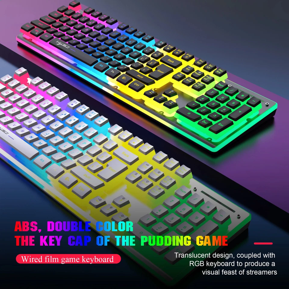 104 Keys 2.4G Wireless Pc Keyboard Mechanical Feeling Keyboard and Mouse Combos - Image 2 of 4