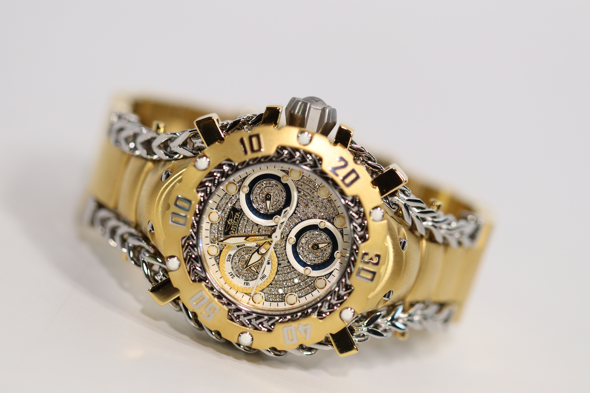 INVICTA Gladiator Lady Stainless Steel Gold Steel White+