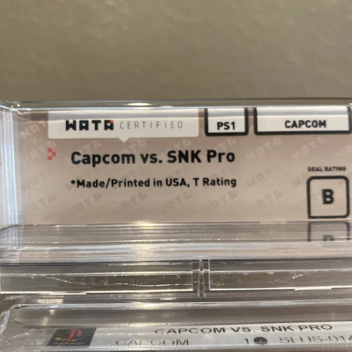 PS1 - Capcom vs. SNK Pro - New Factory Sealed - WATA 9.0 B - Picture 4 of 5
