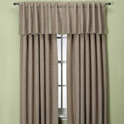 NEW Union Square 84-Inch Rod Pocket Back Tab Window Curtain Panel in Khaki