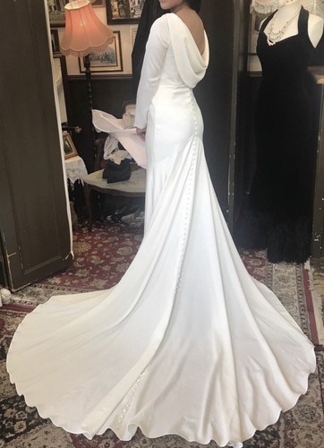 Bespoke Long Sleeve Wedding Dress With 