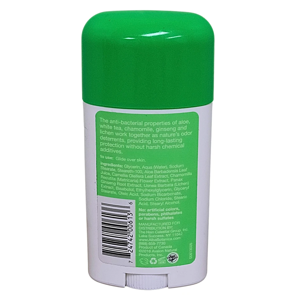 Alba Botanica Aluminum Free Clear Aloe Deodorant Stick Unscented 2oz (57g) - Image 2 of 2