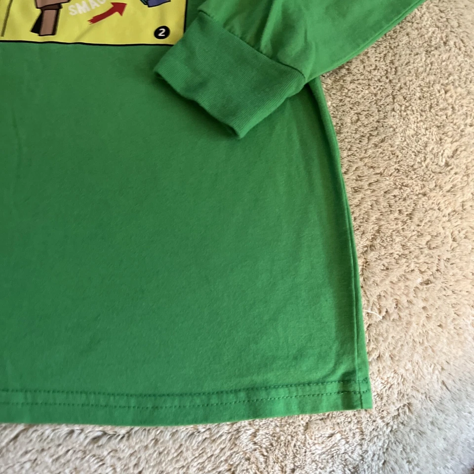 Minecraft Boys Green Iron Golem Zombie Long Sleeve Shirt XL 16-18 - Image 4 of 4