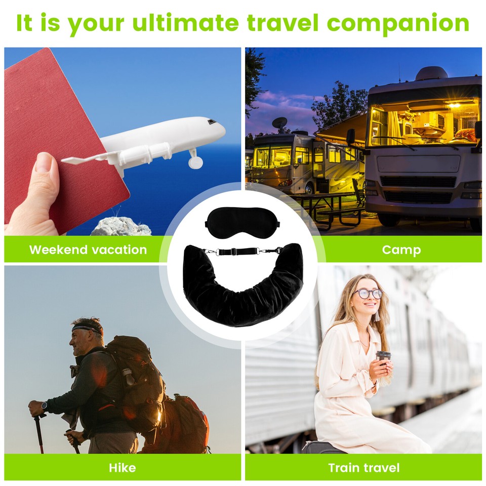 Stuffable Travel Pillow Portable Stuffable Neck Pillow with Adjustable