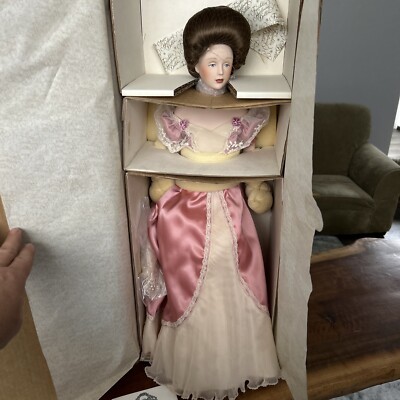 The Gibson Girl  Laura the Debutante Porcelain Doll 1986 Franklin Heirloom COA