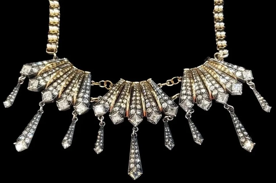 Lulu Frost Swarovski Crystal Statement Necklace & Matching Earrings Set - Image 2 of 4