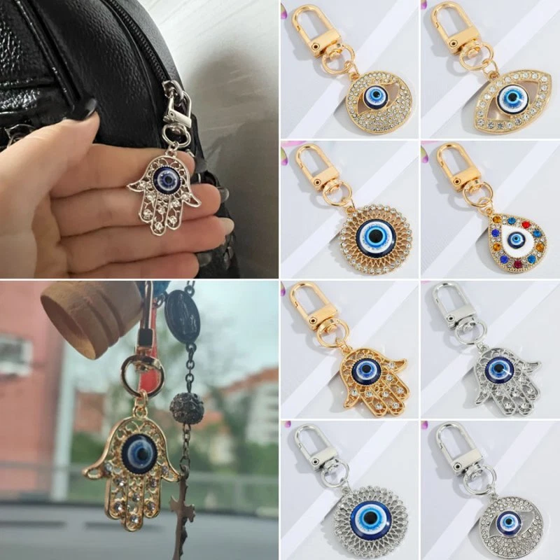 Evil Eye key necklace