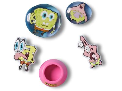 Crocs Jibbitz SpongeBob Squarepants Bubble 5 Pack Shoe Charms | Jibbitz for C...