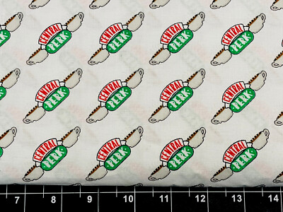 Tina Scrap Coffee Mug Cup Latte Friends Central Perk FABRIC 9''x21'' COTTON Mini