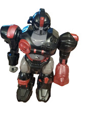 M.A.R.S. Motorized Attack Robo Squad 7" WALKING ROBOT HAP-P-KID USED TESTED 