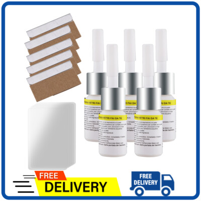 5 Pack Automotive Glass Nano Repair Fluid Kit Car Windshield Repair Kit