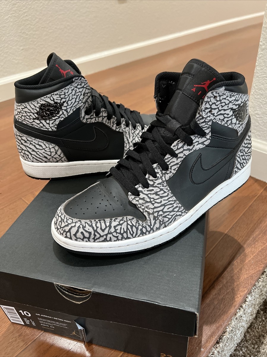 Jordan 1 Retro High “Un-Supreme” (Black/Elephant) Size 10 (2016)