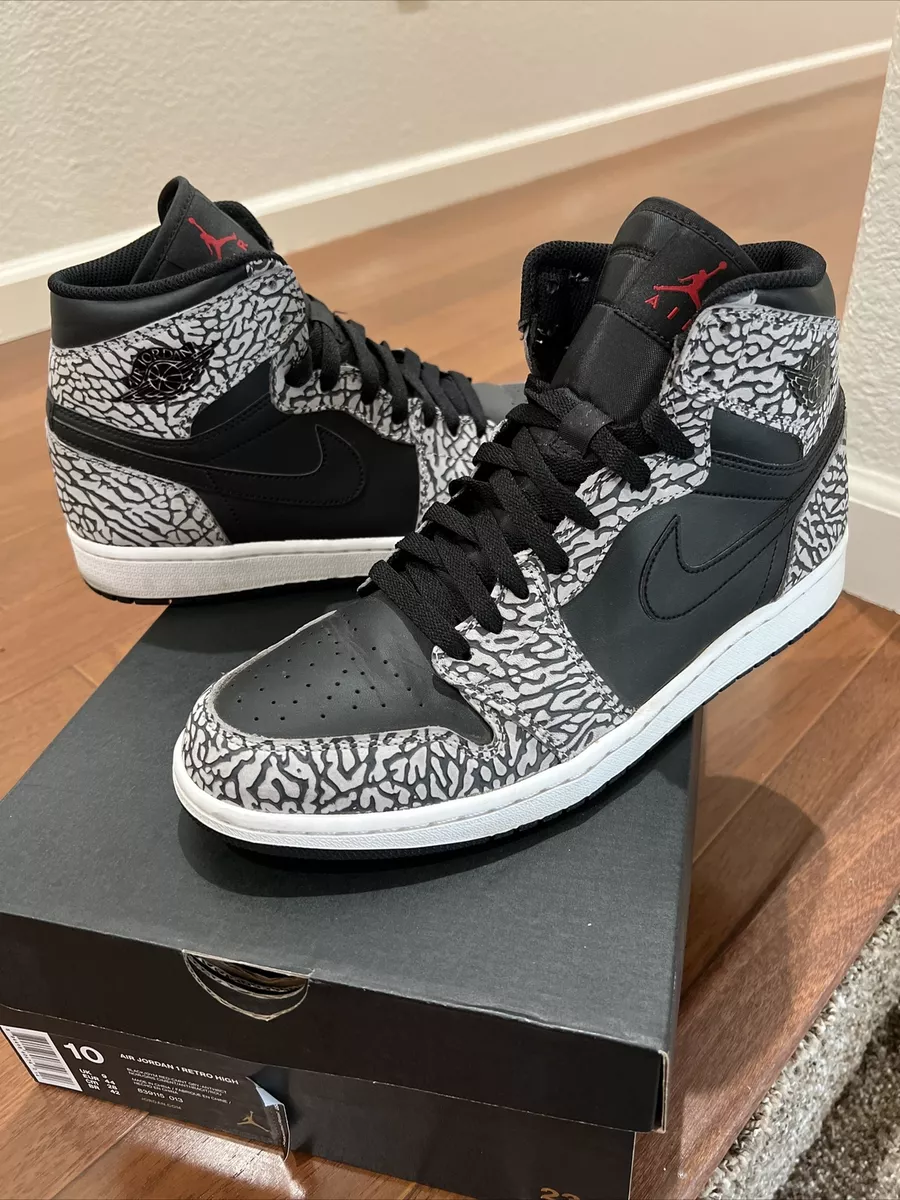 Jordan 1 Retro High “Un-Supreme” (Black/Elephant) Size 10 (2016)