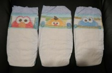 P G 2010 Vintage Pampers diapers Diapers Size 3 Lot of 3 characters