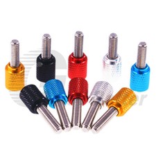 M6 Knurled Thumb Screw Aluminum  Stainless Steel Hand Grip Knob Bolts L 6-100mm