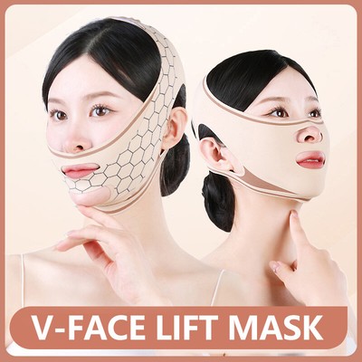Breathable V Face Band Cheek Lift Up Face Thin Belt Reduce Double Chin V-Lin _cn