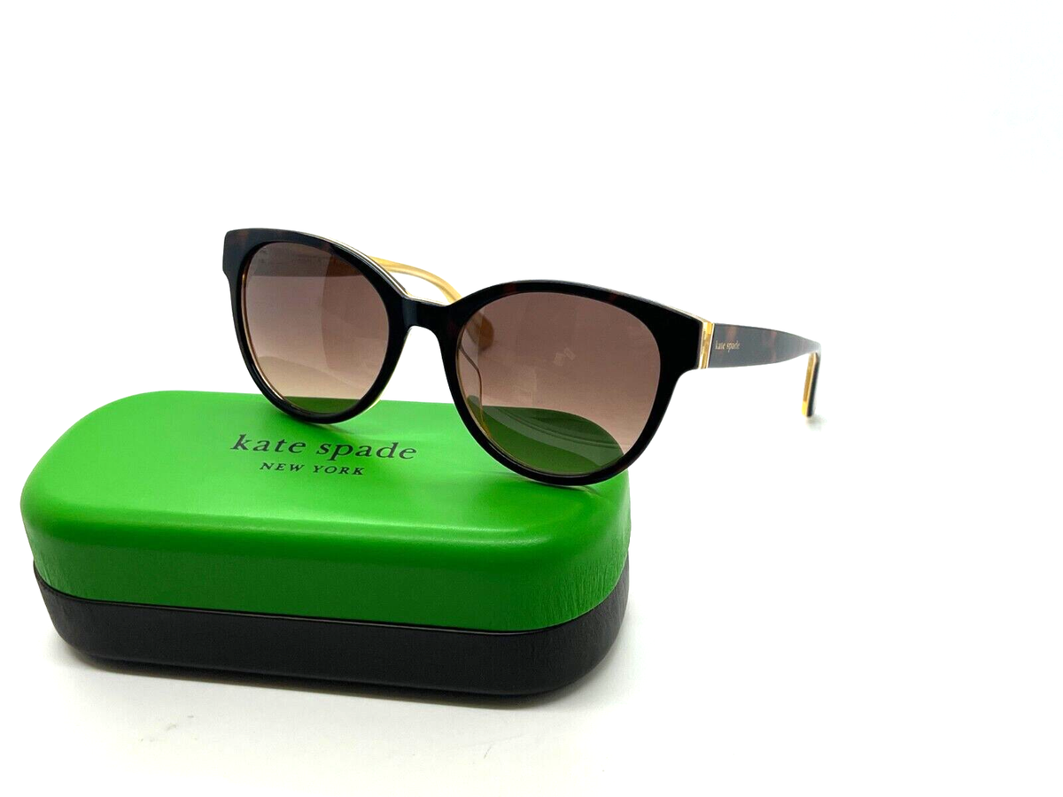 NEW KATE SPADE NATHALIE/G/S HJVHA HAVANA BROWN Sunglasses 55 
