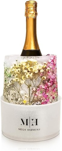 DIY Plastic Chiller Bucket Shaper Clear For Wine And Champagne Glitter Base - Picture 3 of 7