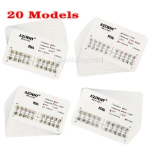10X Dental Orthodontic Brackets Braces Metal Mini MBT Roth.022 Hook 3 4 5 AZDENT