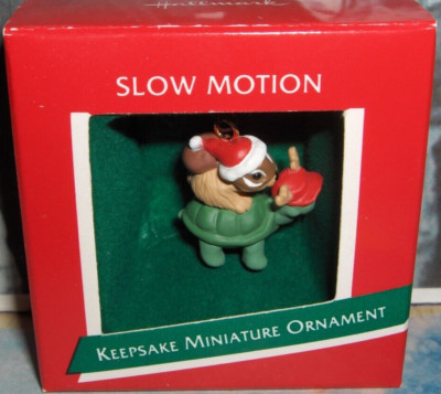 Slow Motion`1989`Miniature-This Little Guy Is In No Hurry,Hallmark Tree Ornament