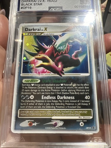2008 Pokémon Darkrai Lv.X DP19 DP Promo HOLO Black Star Graded AGS 8.5 Mint - Picture 5 of 5