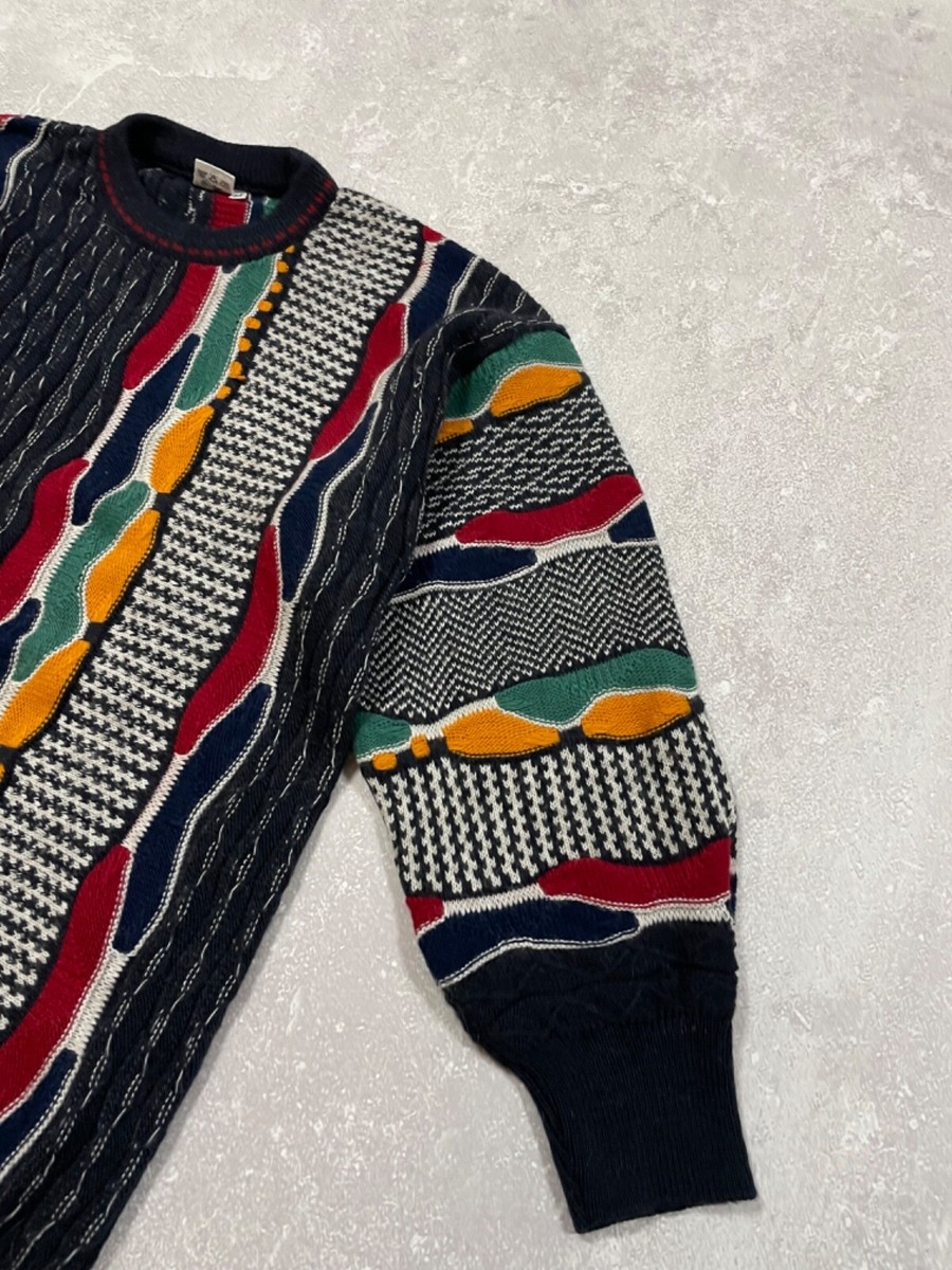 トップス COOGI 80's~90's 3D Knit Sweater 90s Coogi Style 3D Knit Sweater - Large – Flying Apple Vintage