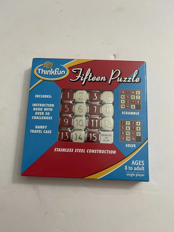 ThinkFun Fifteen Puzzle - Classic Puzzle Game, Perfect for Travel, Can Fit in - Image 4 of 4