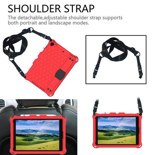 Rubber Stand Case Cover With Strap For iPad Mini Air Pro 1 2 3 4 5/6/7/8/9th Gen - Picture 37 of 84