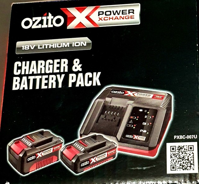 ozito 18v battery and charger