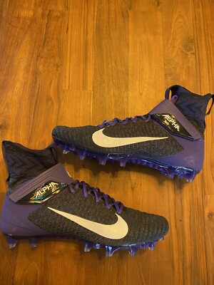 Nike Alpha Menace Elite 2 Flyknit Football Cleats BV2077-011 Men Sz 13 Purple Amazon.com | Nike Alpha Menace Elite 2 Flyknit Men main image 2